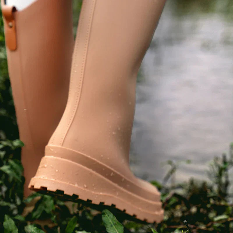Ladies' rain boots high & waterproof with comfort sole – Maris