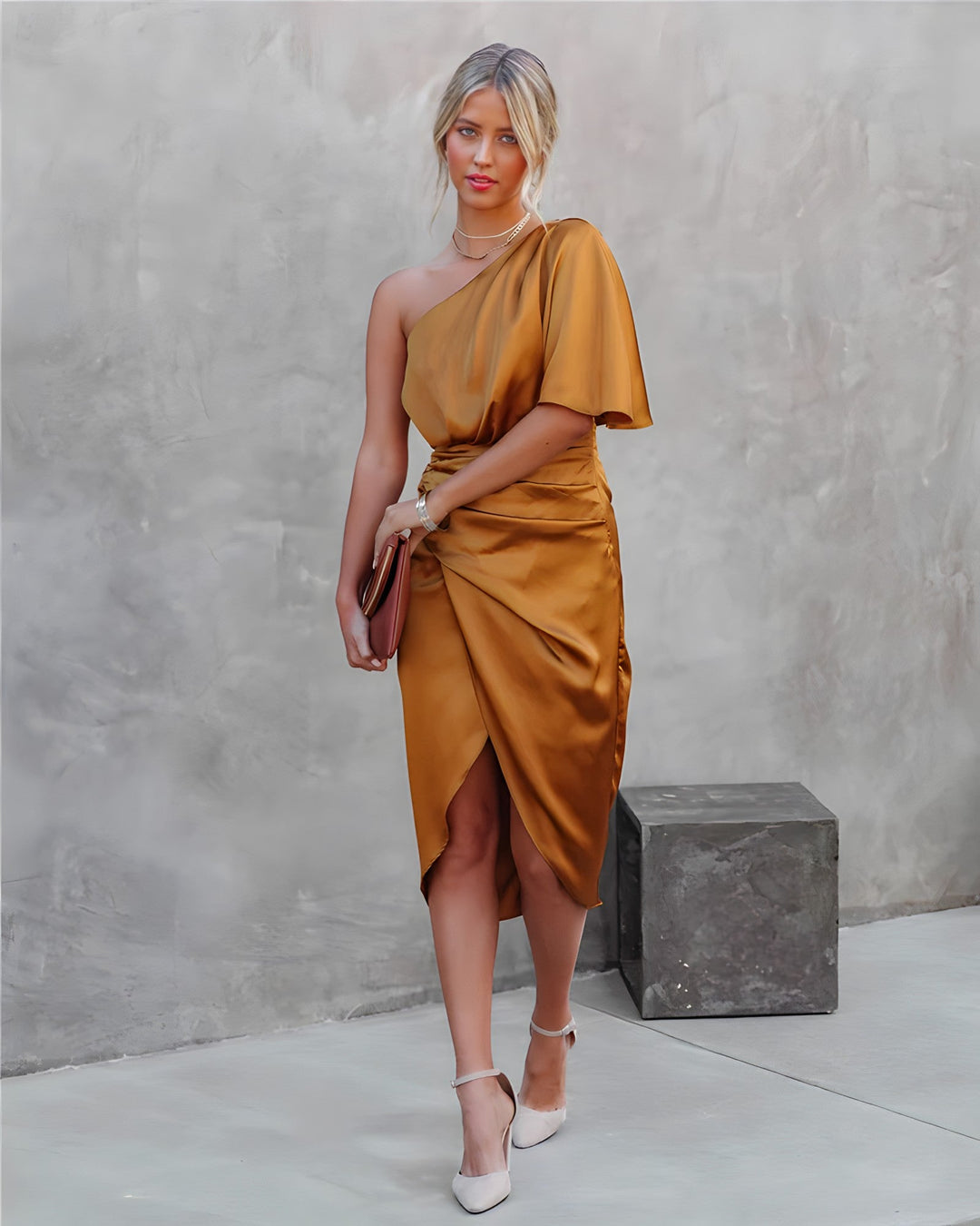 Vestido de noite de seda - Amara