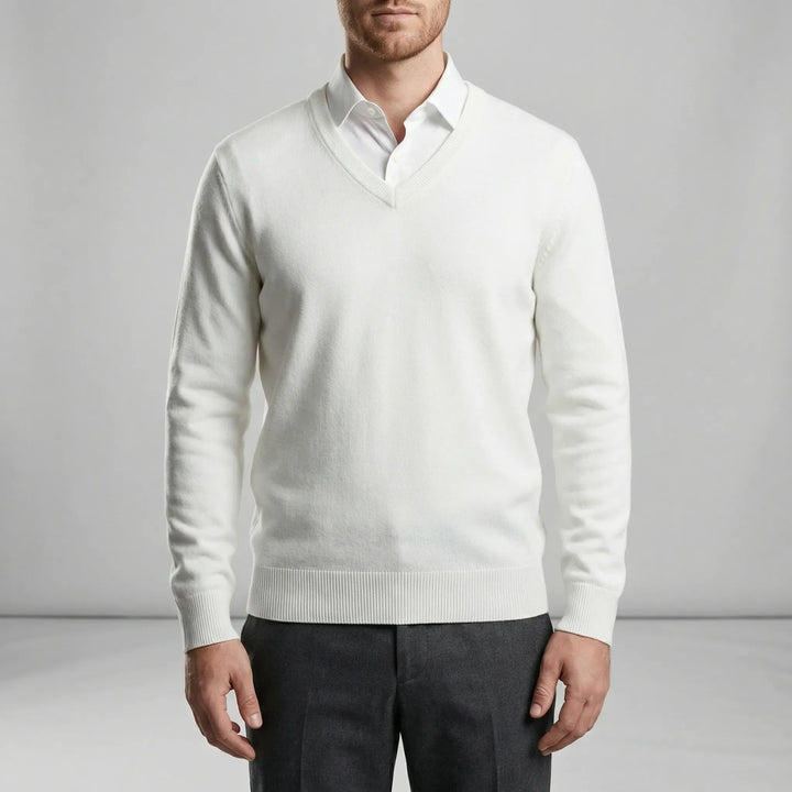 Slim-Fit V-Ausschnitt Pullover - Keanu
