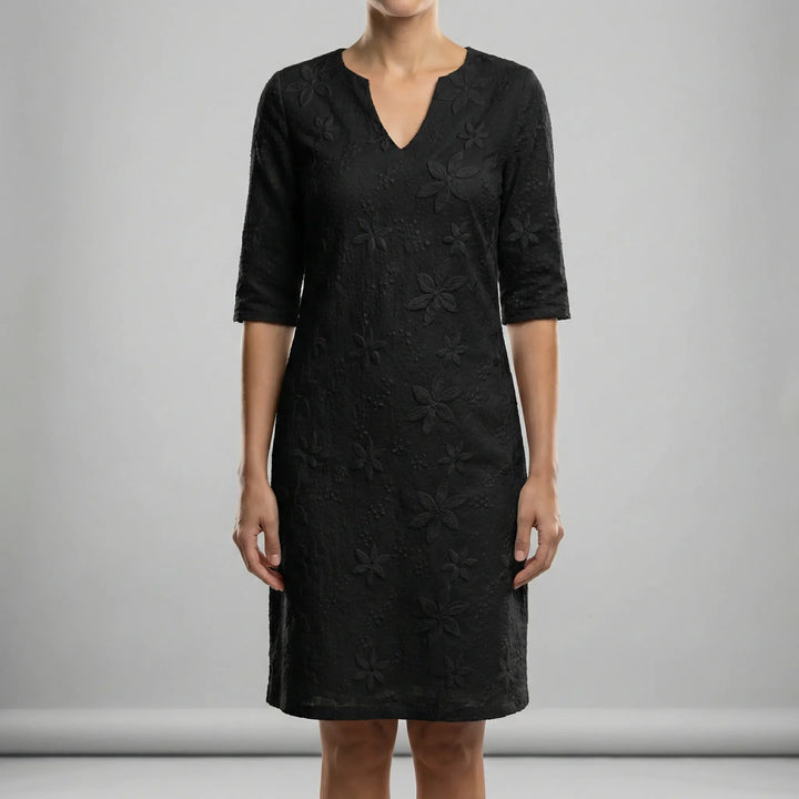 Sommerkleid Mit V-Ausschnitt Und Lockerem Schnitt - Ilayda