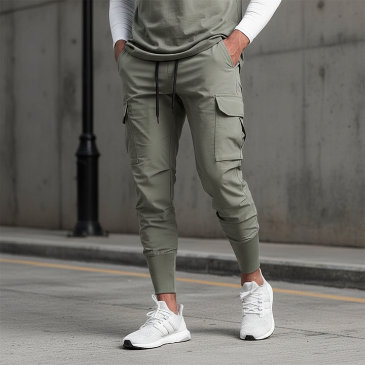 Stretchstoff Joggerhose Mit Taschen -  Francis