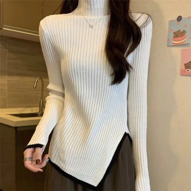 Ladies' Sweater with High Neck – Selina