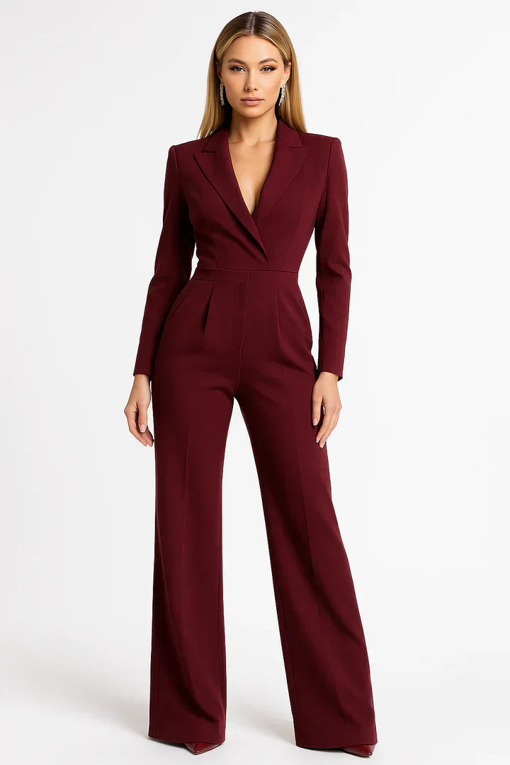 Taillierter Blazer-Jumpsuit Mit Weitem Bein - Luisa