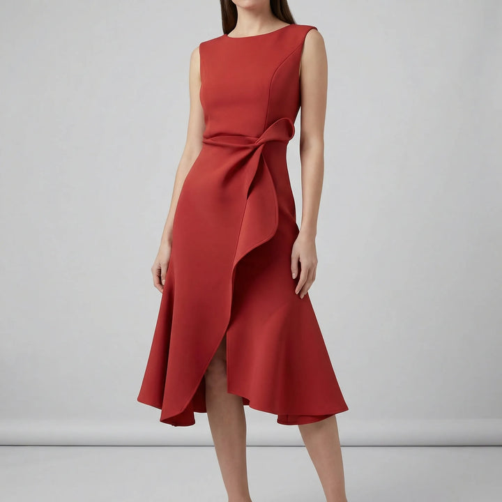 Tailliertes Abendkleid Mit Faltendetails - Karla