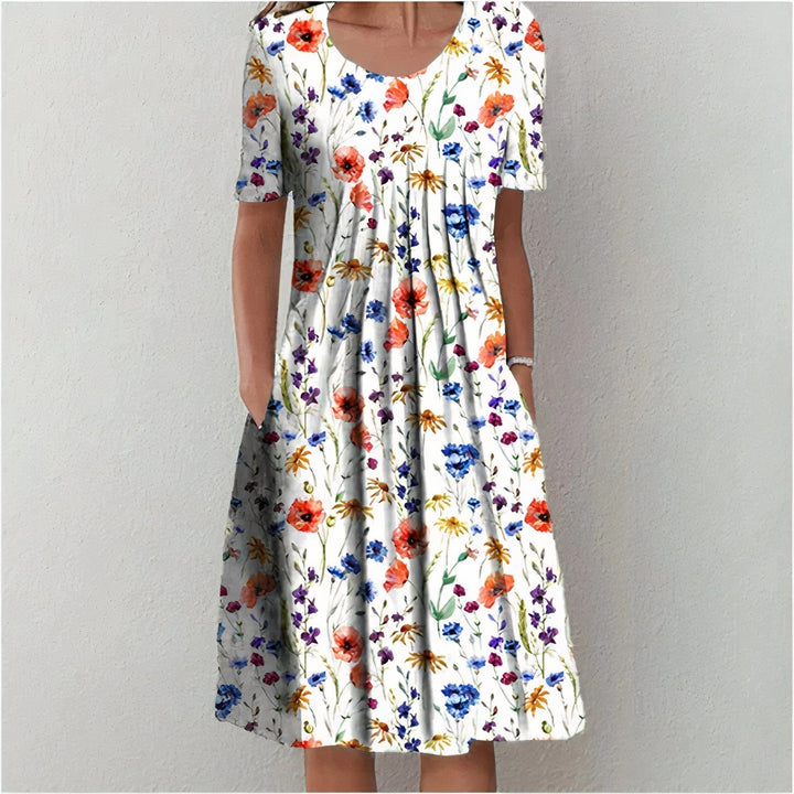 Vestido de algodão elegante para mulheres - Lena