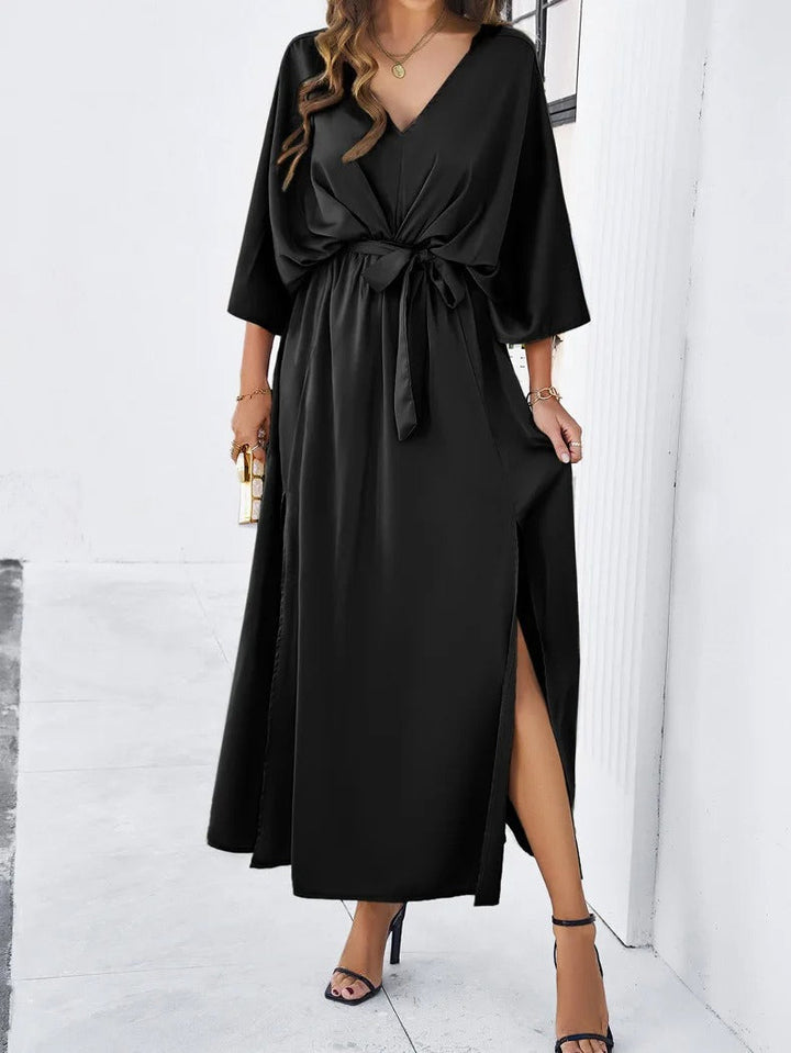 Vestido de primavera com decote em V - Isabella