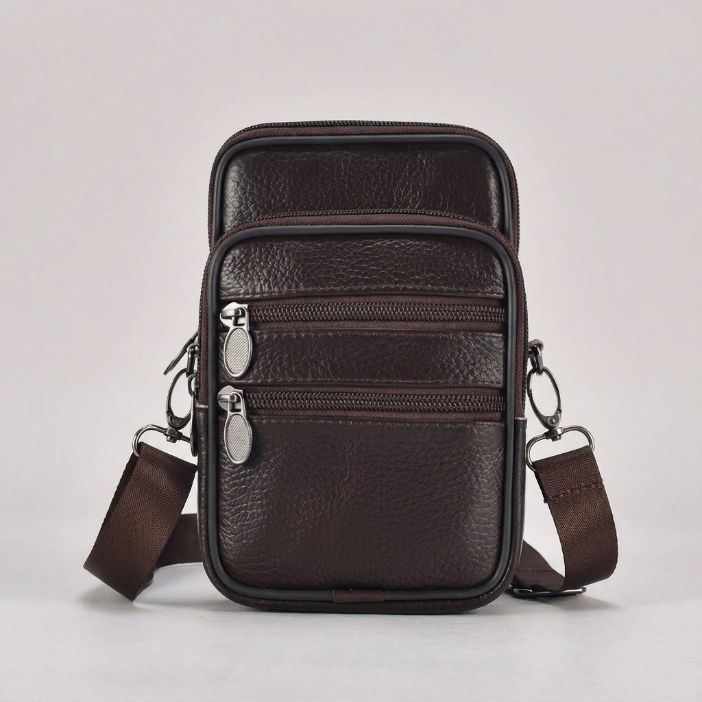 Verstelbare Crossbody Schoudertas - LeatherLuxe