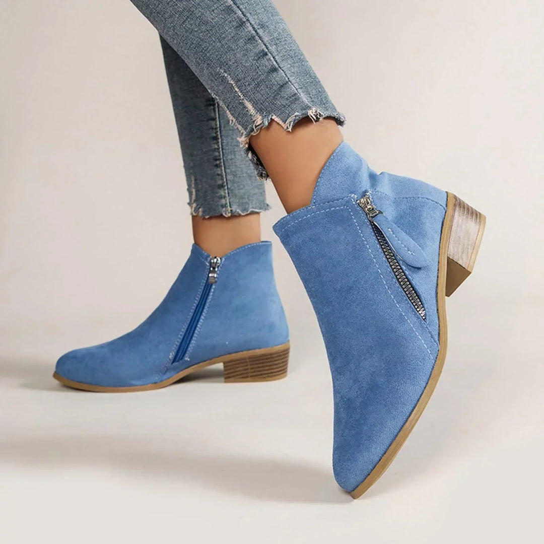 Autumn Ladies' Leather Ankle Boots – Saphira