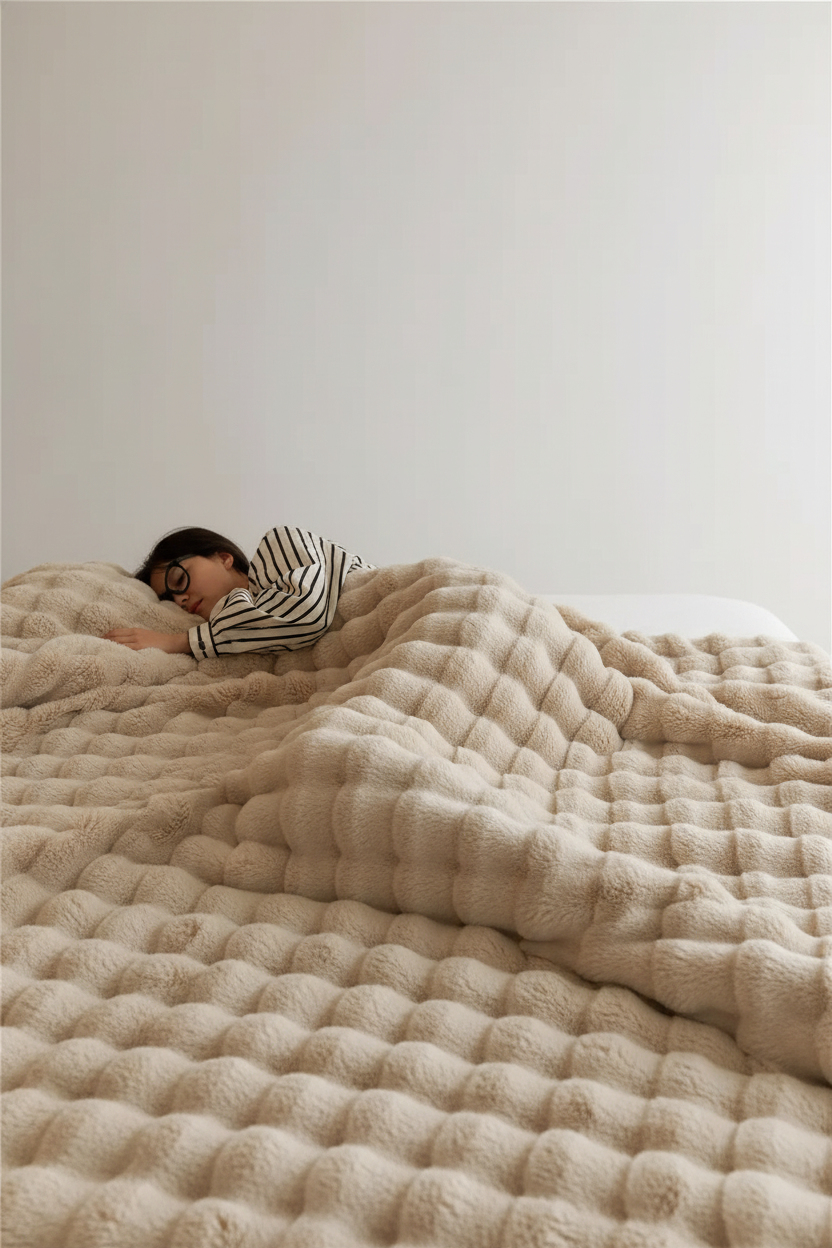 Weiche Plüschdecke - CozyCloud