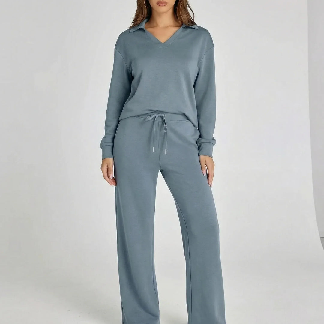 Weites Loungewear-Set Mit Weitem Bein - Joleen