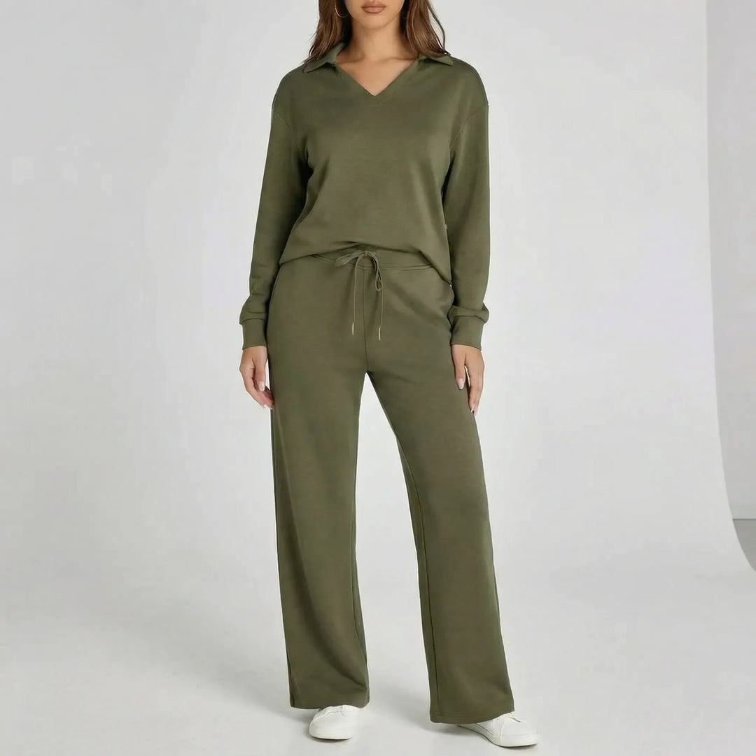 Weites Loungewear-Set Mit Weitem Bein - Joleen