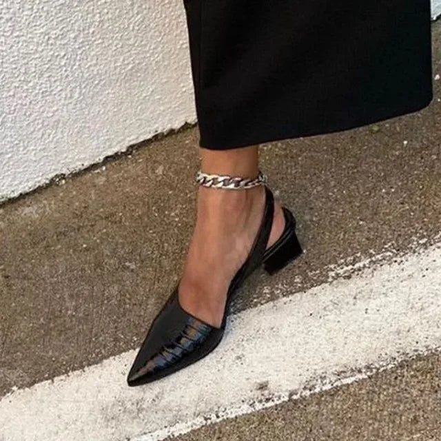 Pumps ortopédicos Croco - Lara