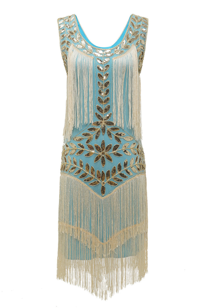 Vestido Charleston glamouroso dos anos 20 - Amelia