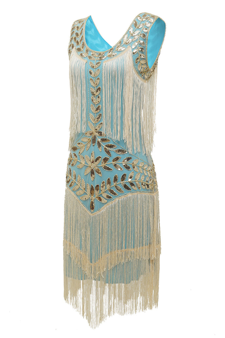 Vestido Charleston glamouroso dos anos 20 - Amelia