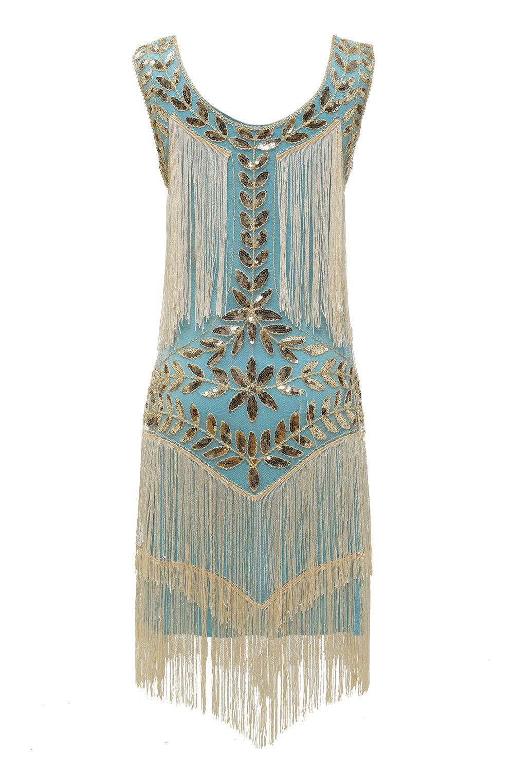 Vestido Charleston glamouroso dos anos 20 - Amelia