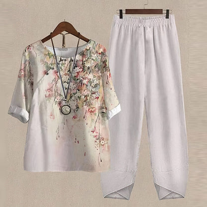 Conjunto Elegante de 2 Peças para Primavera e Verão - LenaDuo