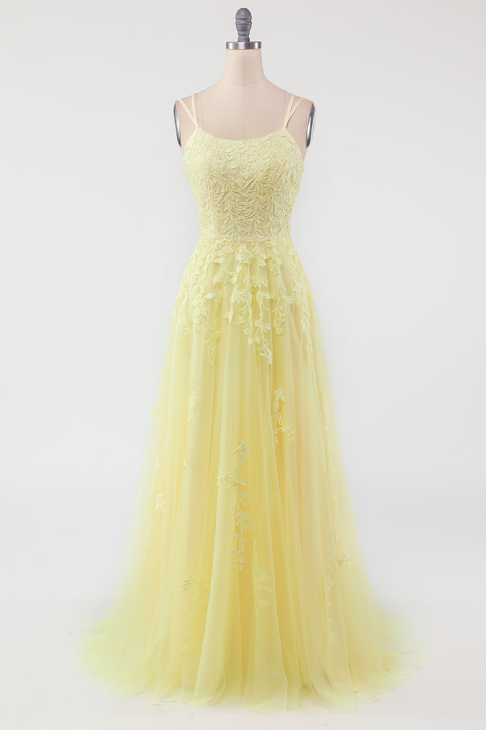 Vestido de baile de tule elegante com aplicações - Victoria