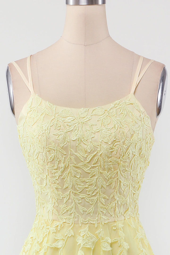 Vestido de baile de tule elegante com aplicações - Victoria