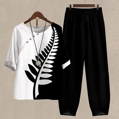 Conjunto Elegante de 2 Peças para Primavera e Verão - LenaDuo