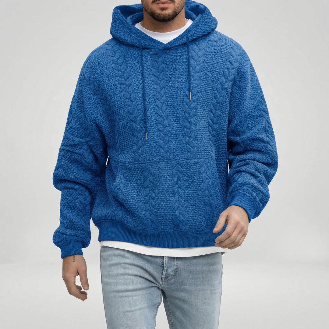 Zopfmuster-Pullover Mit Kapuze - Carlos