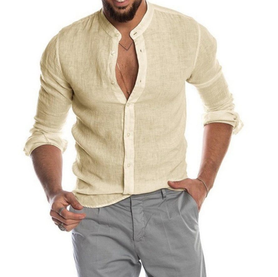 Camisa de linho leve para homens - Arlo