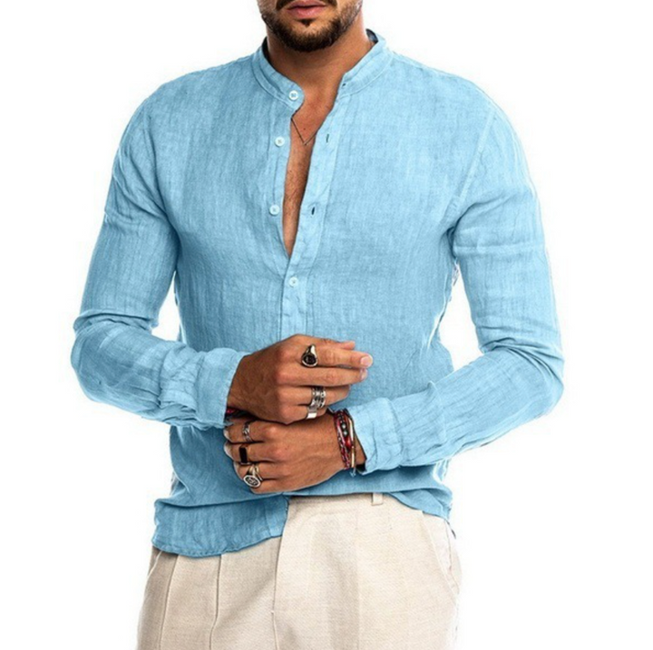 Camisa de linho leve para homens - Arlo