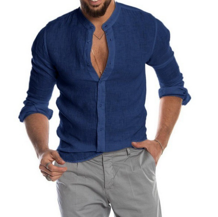 Camisa de linho leve para homens - Arlo