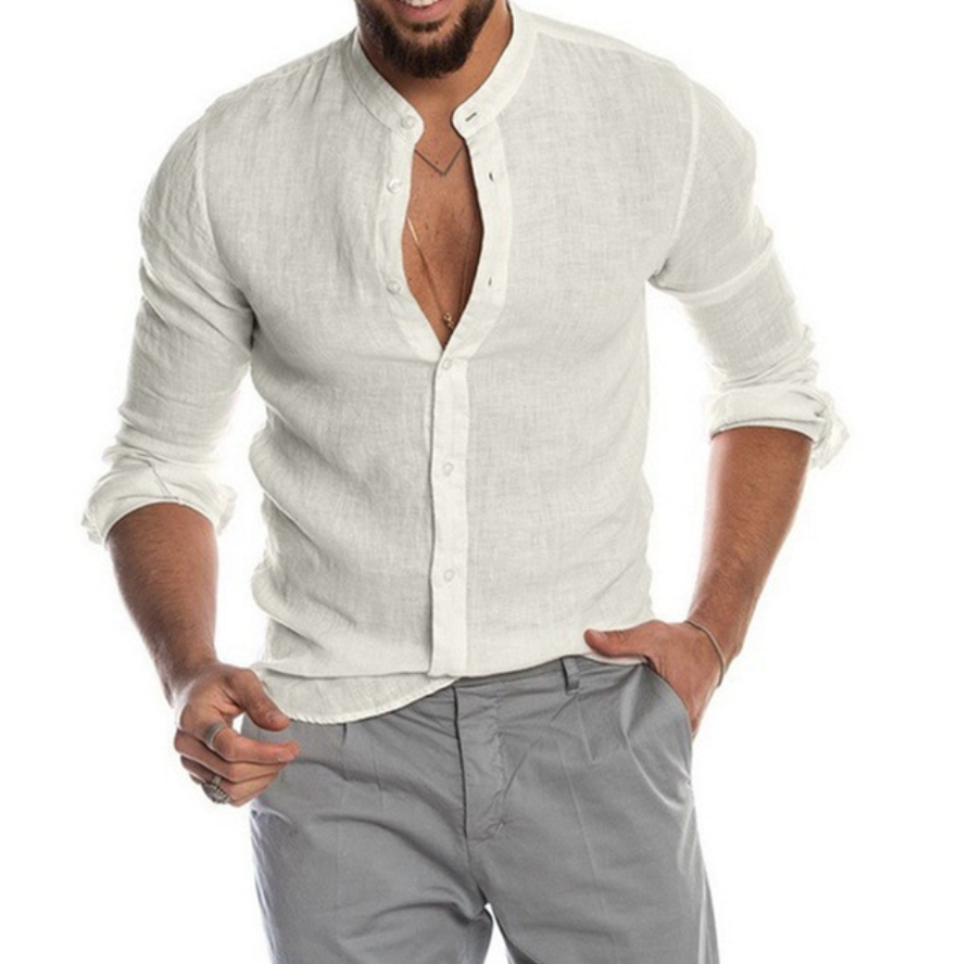 Camisa de linho leve para homens - Arlo