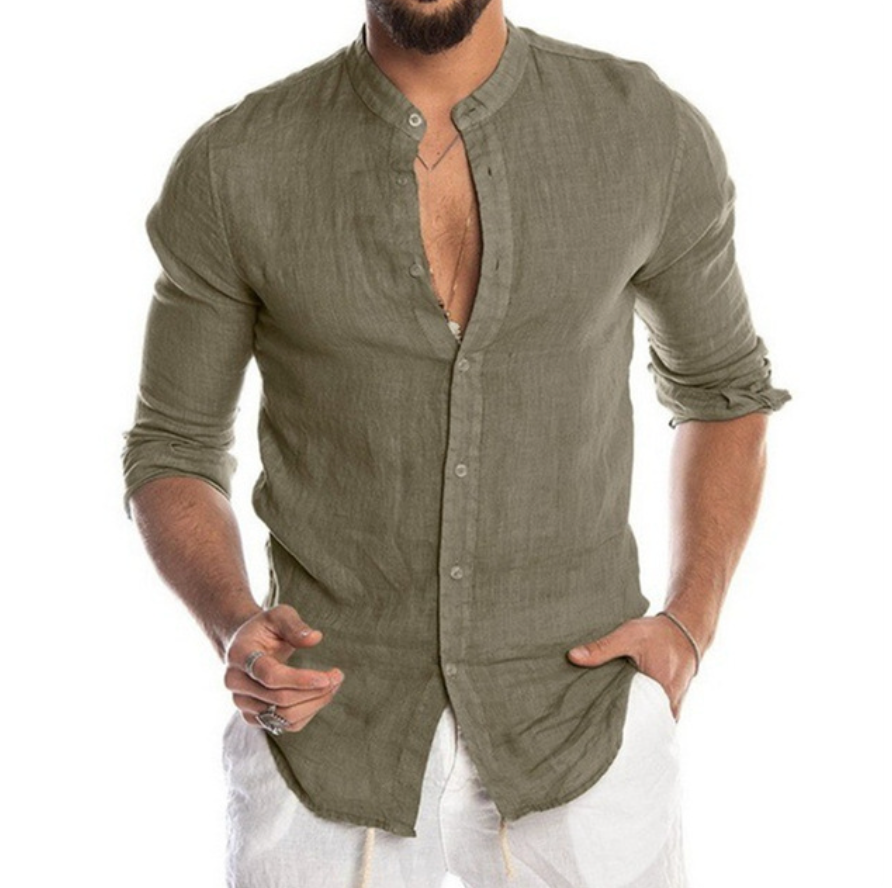 Camisa de linho leve para homens - Arlo