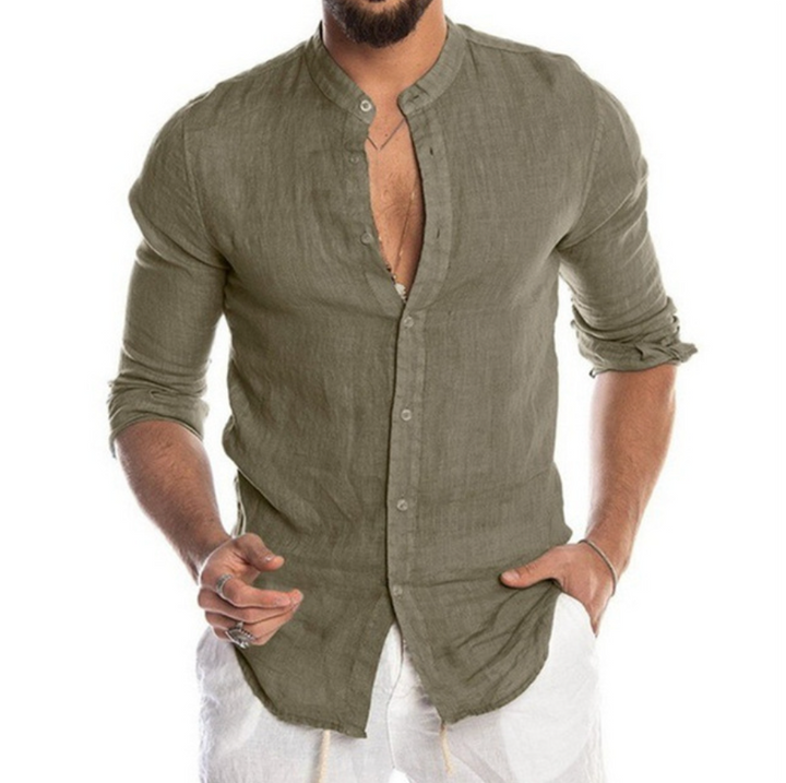 Camisa de linho leve para homens - Arlo