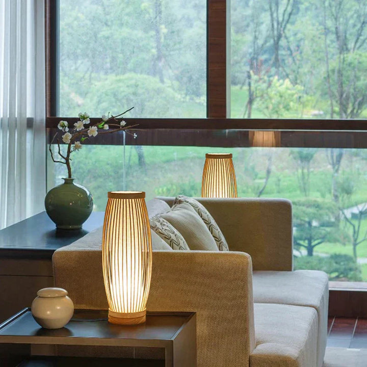 AA OUT OF STOCK Japanese Style Table Lamp - KiraLamp-A 5.12 inches x 14.17 inches-Nora Luxe