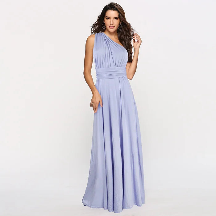 Vestido envolvente elástico versátil - Denise