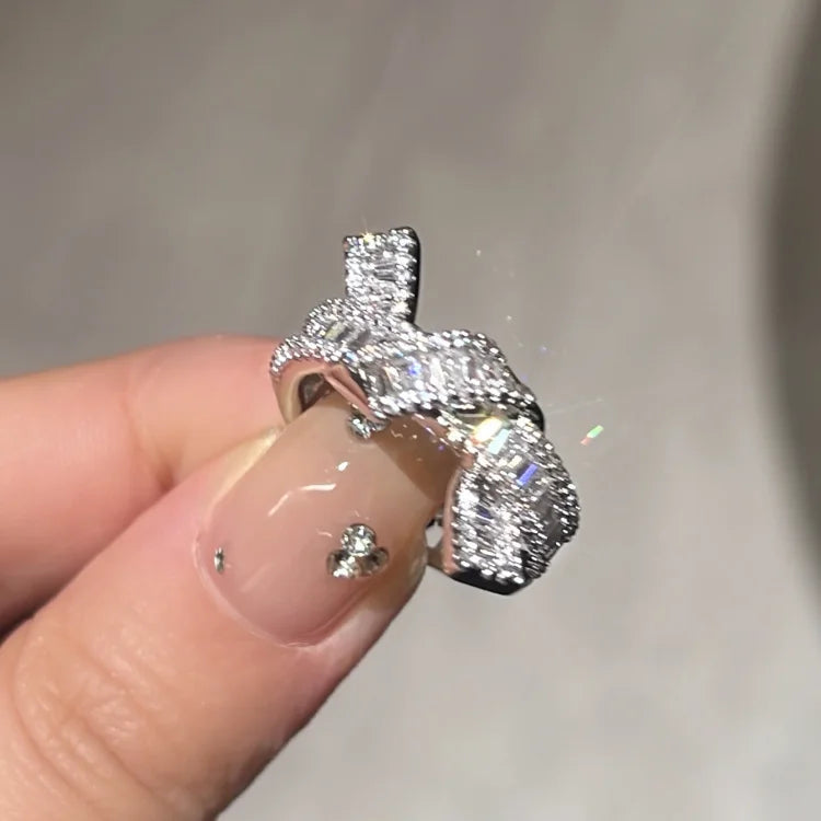 Adjustable Diamond Knot Ring - Serena-Gold-Nora Luxe