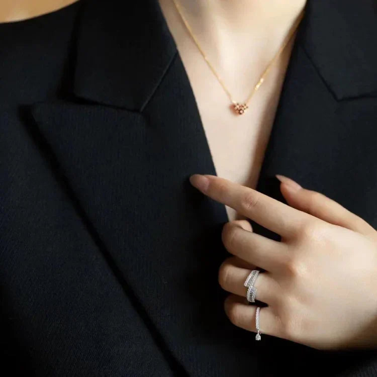 Adjustable Water Drop Ring - Isaline-Gold-Nora Luxe