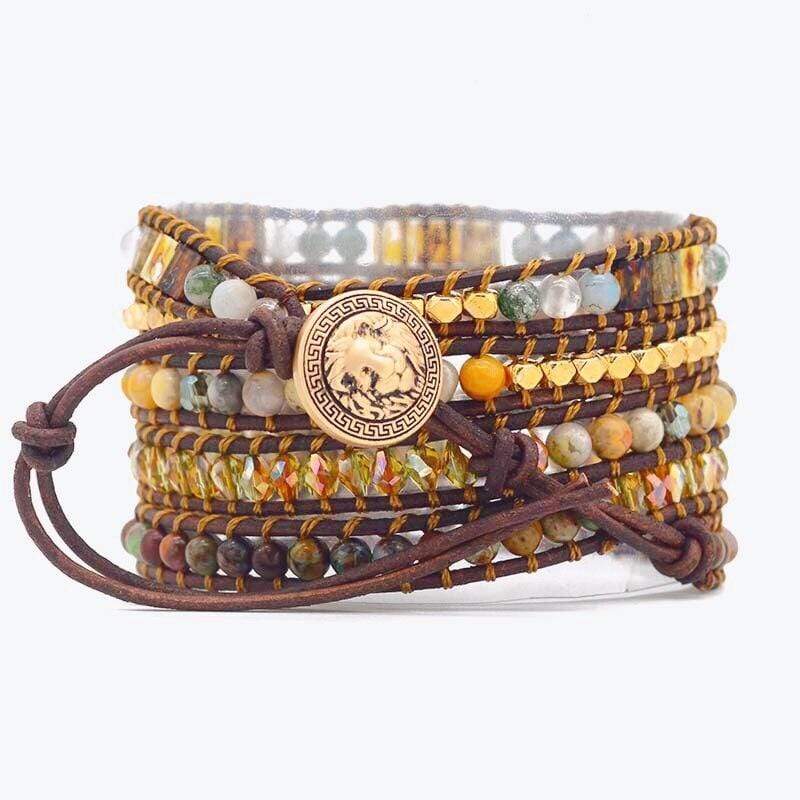 Agate Moonlight Wrap Bracelet - Lunara-Nora Luxe