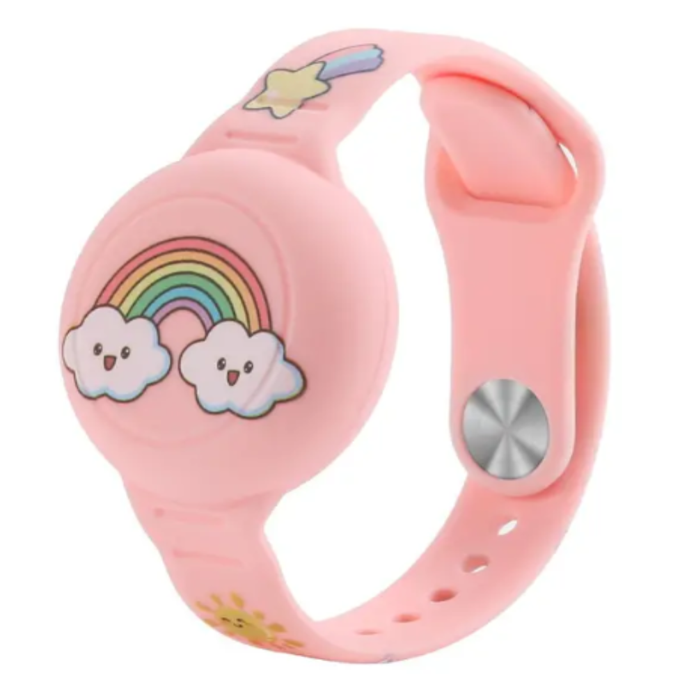 Airtag Armband for Children - DinoTrack-Pink-Nora Luxe