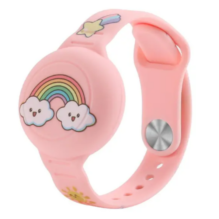 Airtag Armband for Children - DinoTrack-Pink-Nora Luxe
