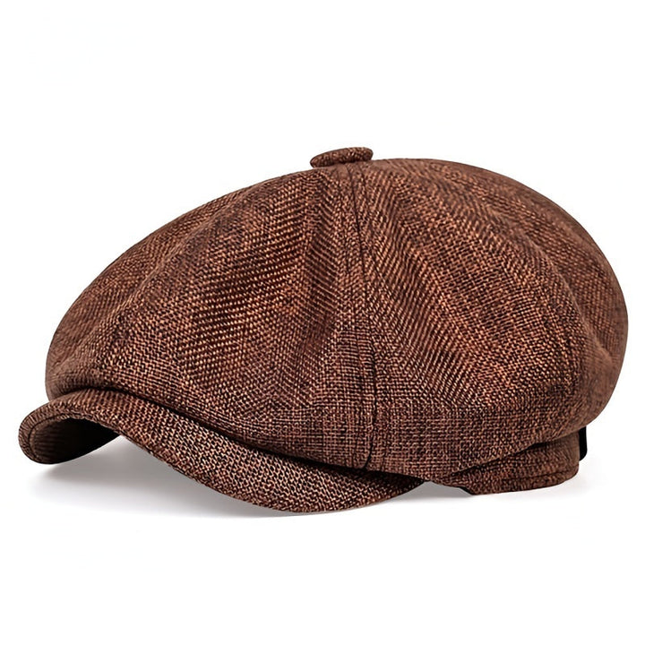 Airy retro men's cap for spring and summer – Alfie-Black-The Livary