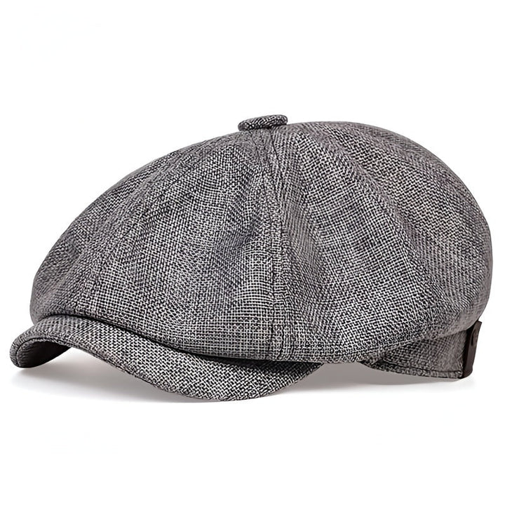 Airy retro men's cap for spring and summer – Alfie-Dark grey-The Livary