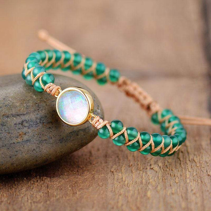 Amethyst-Opal Yoga Bracelet - Aurielle-Green-Nora Luxe