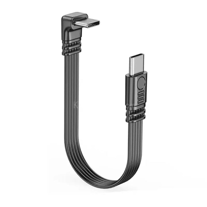 Angled Type-C to Type-C Adapter Cable – Power & Data Extension (Buy 1, Take 1 FREE)-5cm-LR male to female-State of Style