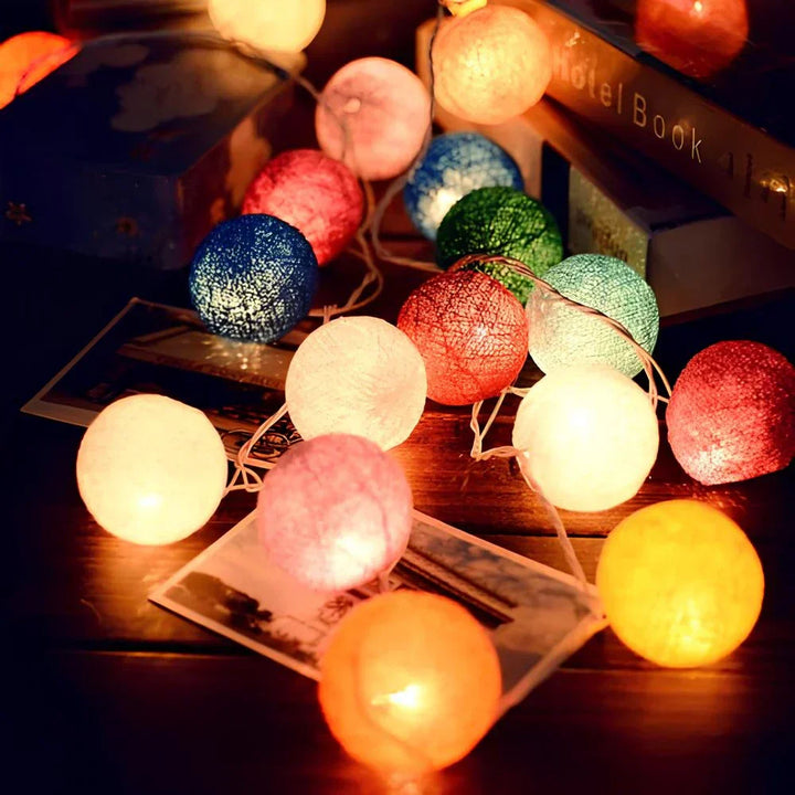 Atmospheric Ball String Lights - LumaBreeze-Party Vibe-59.05 inch es-USB-Nora Luxe