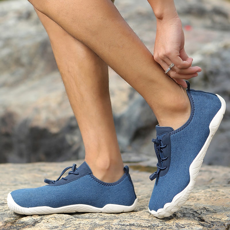Barefoot sports shoes with non-slip sole – Leonis-Blue-5.5-Nora Luxe