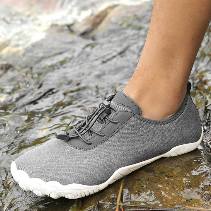 Barefoot sports shoes with non-slip sole – Leonis-Gray-3-Nora Luxe