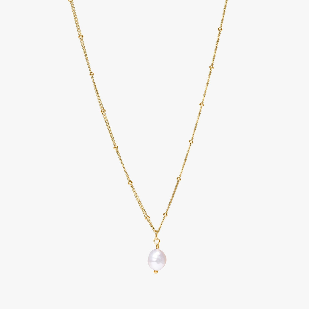 Baroque Pearl Pendant Necklace - Anisa-Gold-Nora Luxe