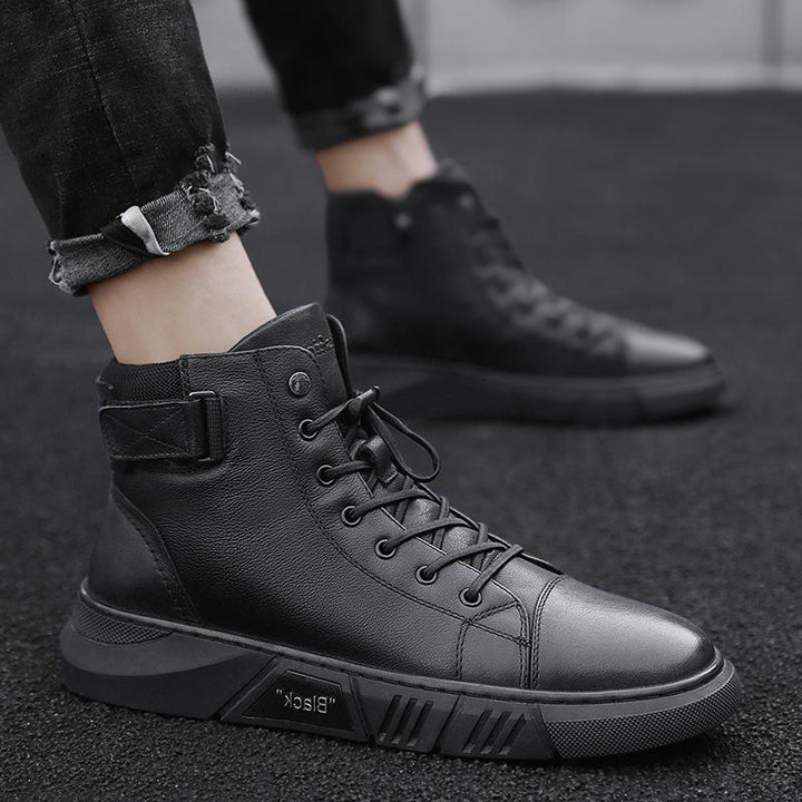 Black Handmade Leather Boots - NoirCraft-7-The Livary