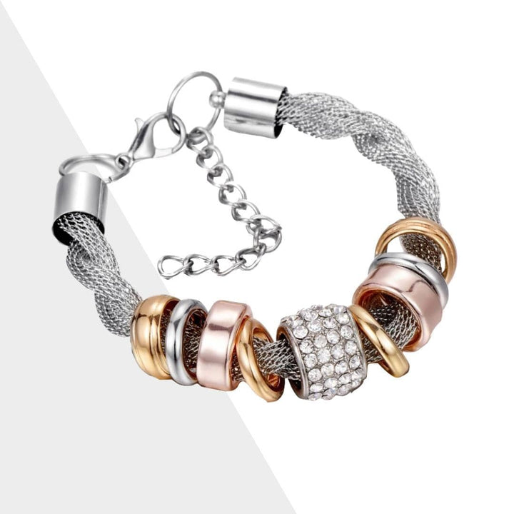 Braided Fashion Bracelet - Zarina-Silver-Nora Luxe
