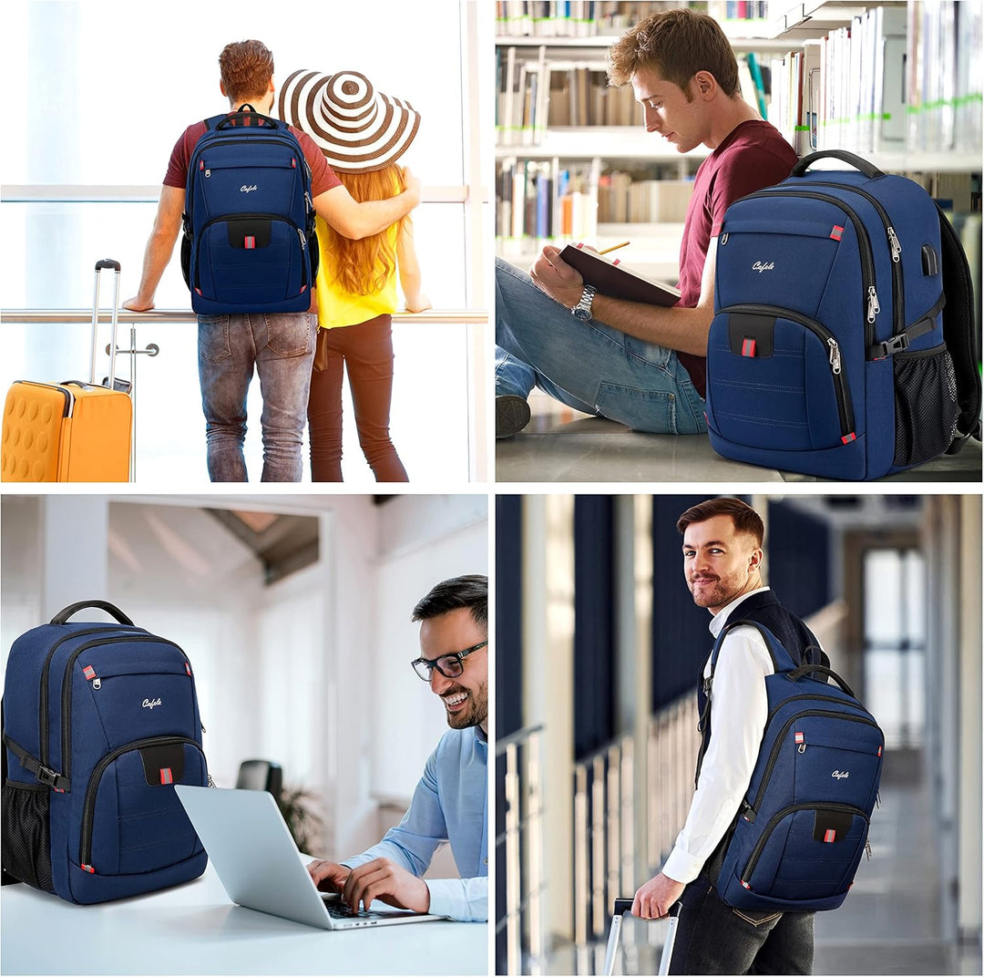 AA NOT AVAIALBLE Water-Resistant Laptop Backpack with USB Port & Anti-Theft Design – TechPro