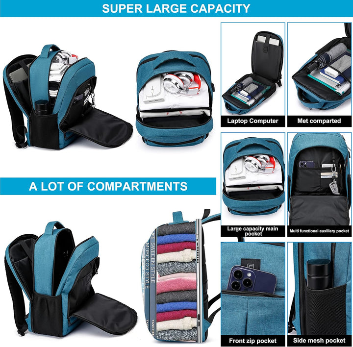AA NOT AVAIALBLE Water-Resistant Laptop Backpack with USB Port & Anti-Theft Design – TechPro