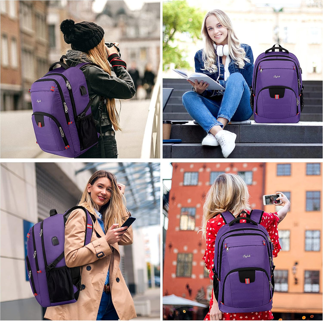 AA NOT AVAIALBLE Water-Resistant Laptop Backpack with USB Port & Anti-Theft Design – TechPro